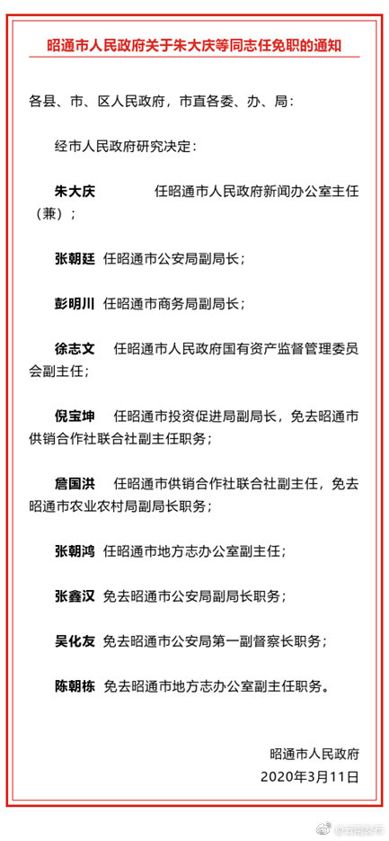 昭通市经济委员会人事任命启动，助力地方经济高质量发展的新篇章